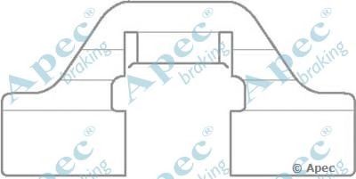 APEC BRAKING kit1115 -  Комплектующие, тормозные колодки